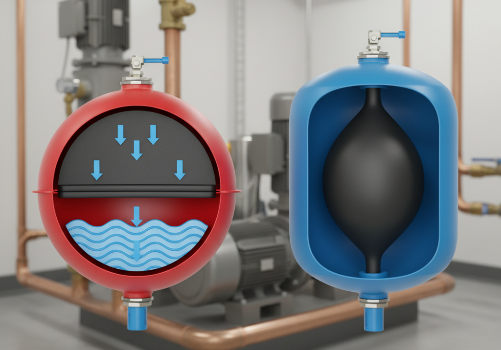 Types of Expansion Vessels - Diaphragm vs Bladder Systems